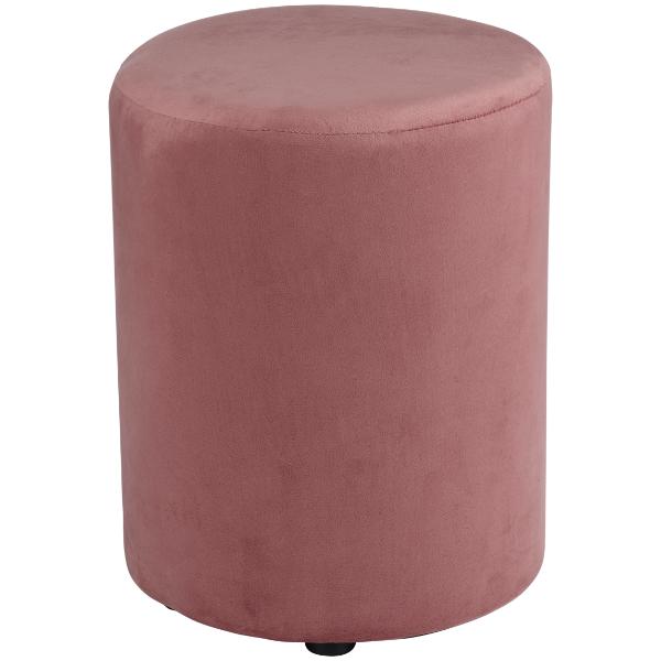 Arti Casa Velvet Stool 28cm Dia - Pink 