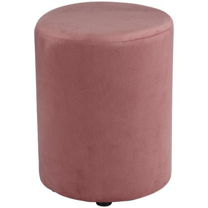 Arti Casa Velvet Stool 28cm Dia - Pink 