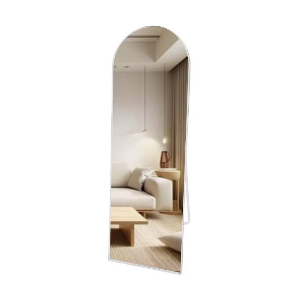 Modena Floor Standing Mirror White 160Cm