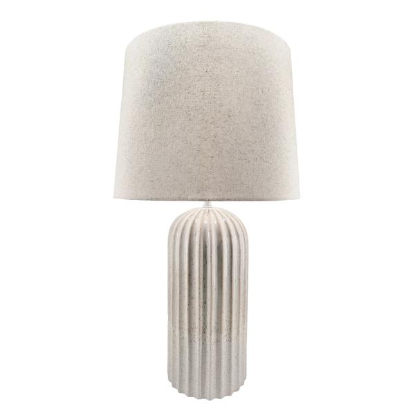 Sloane Ceramic Table Lamp Ridged 64Cm