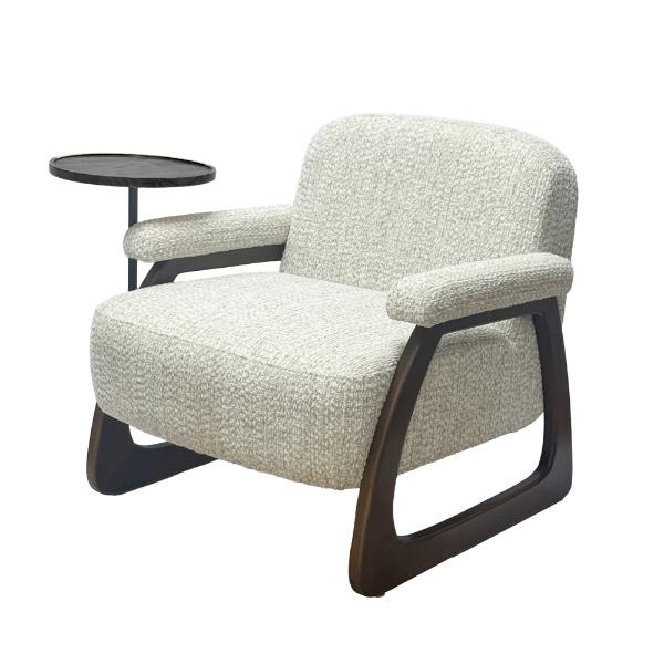 Blake Accent Chair With Table Beige