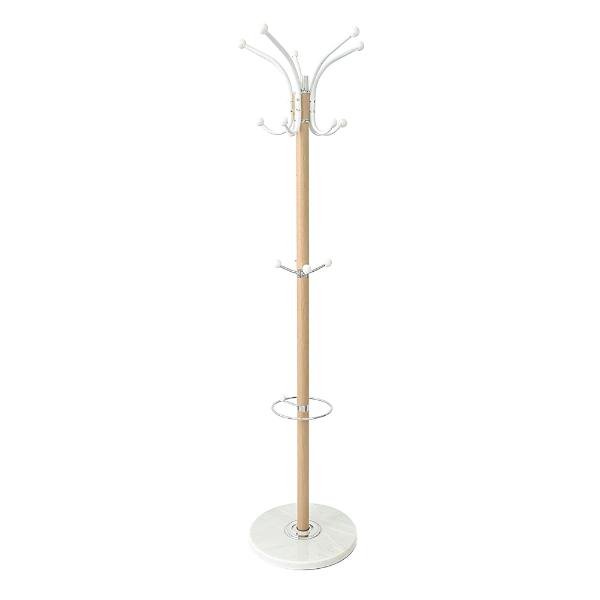 Colton Hat &amp; Coat Stand Oak/White