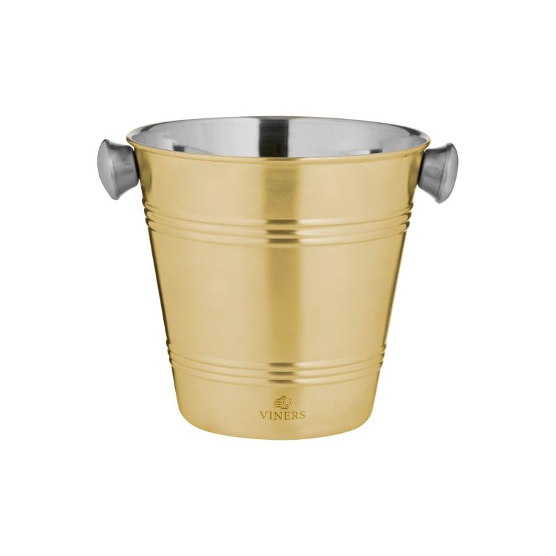 Viners Barware 1L Gold Single Wall Ice Bucket