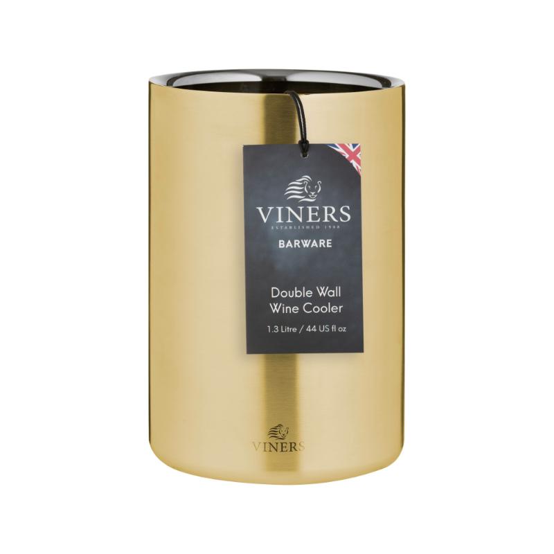 Viners Barware 1.3L Gold Double Wall Wine Cooler