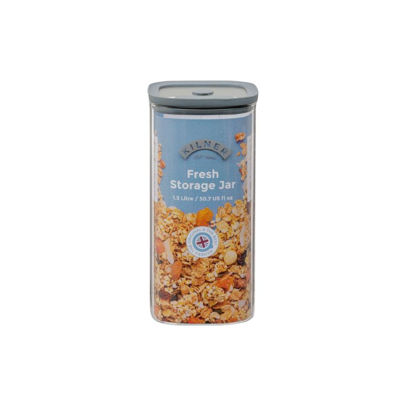 Kilner Fresh Storage Square Jar 1.5 Litre