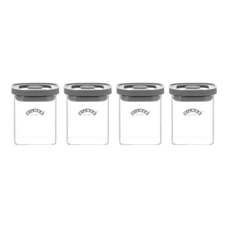 Kilner Fresh Storage 4Pce Spice Jar Set 0.16 Litre