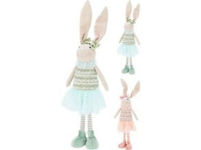 Easter Bunny standing 45cm 2 assorted 