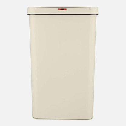 50L Rectangular Sensor Bin Cream