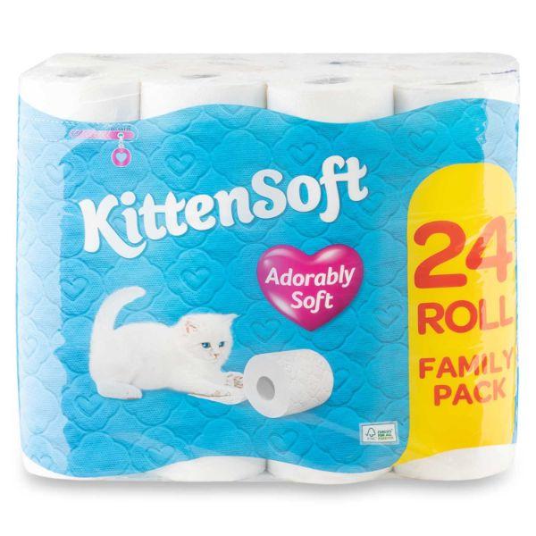 Kittensoft 24 Roll Family Pack