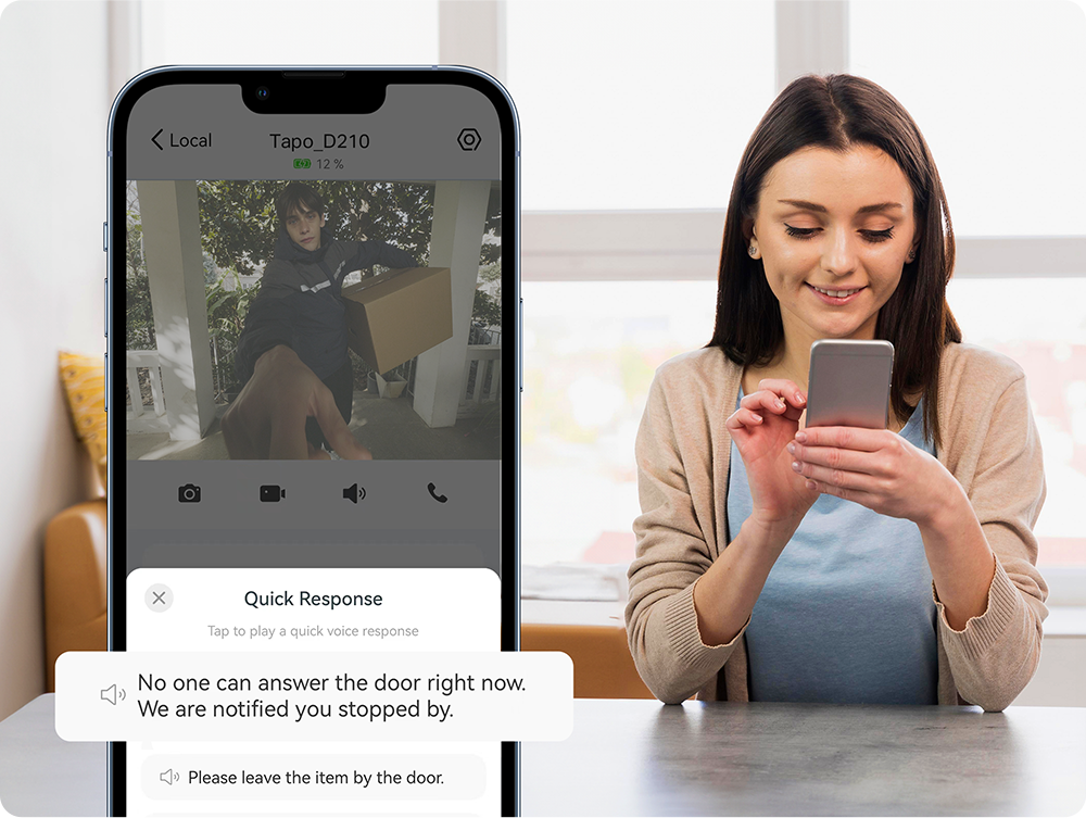 Tapo D210 2K 3MP Video Doorbell Camera