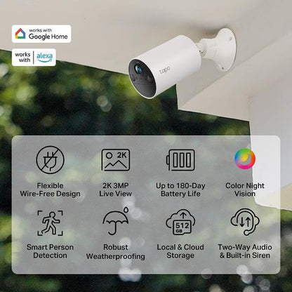 Tapo C410 KIT 2K 3MP Solar-Powered Security Camera Kit