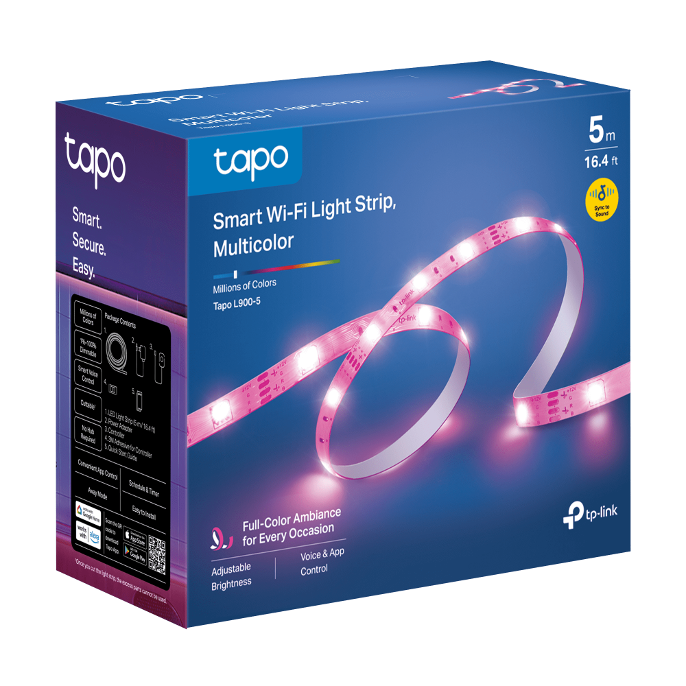Tapo L900-5 Smart WiFi Light Strip Multicolour 5m