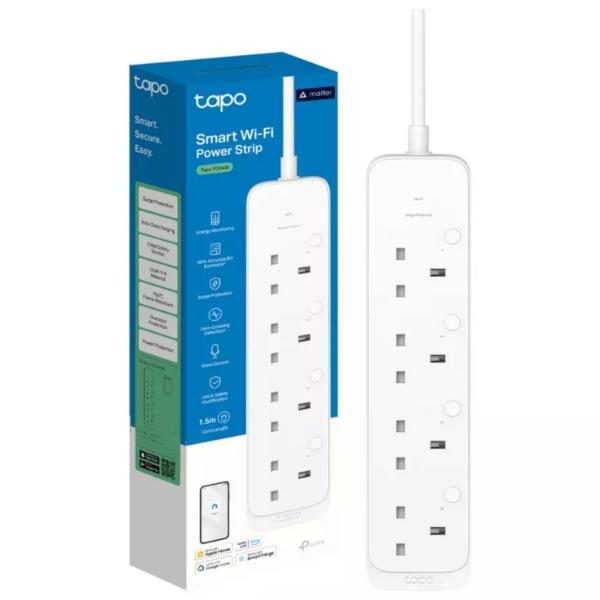 Tapo P304M Smart Wi-Fi Power Strip, 4-Outlets