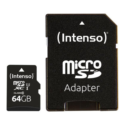 Intenso microSD Card UHS-I 64GB SDXC Premium - 90 MB/s