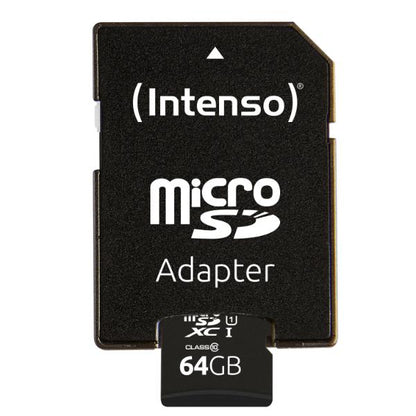 Intenso microSD Card UHS-I 64GB SDXC Premium - 90 MB/s