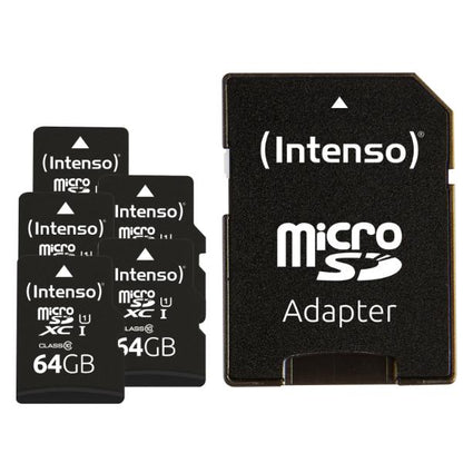 Intenso microSD Card UHS-I 64GB SDXC Premium triple pack