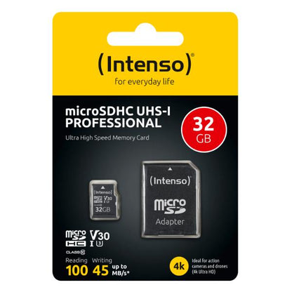 Intenso microSD Card UHS-I 32GB SDHC Professional - 100MB/s
