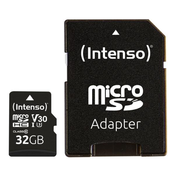 Intenso microSD Card UHS-I 32GB SDHC Professional - 100MB/s