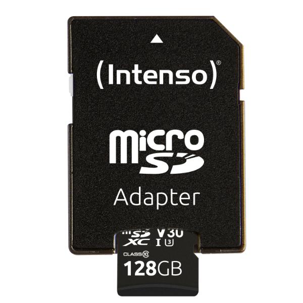 Intenso microSD Card UHS-I 128GB SDXC Professional - 100MB/s