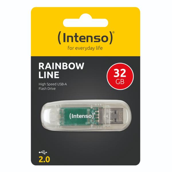Intenso USB Flash Drive 2.0 32GB Rainbow Line - transparent