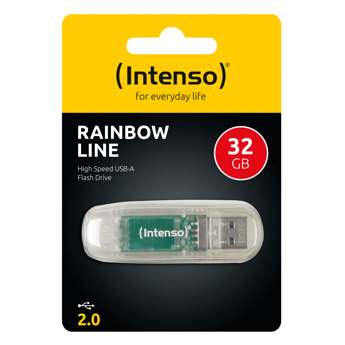 Usb Drive Rinbow Intenso USB Flash Drive 2.0 32GB Rainbow Line - transparent – Co-Op ...