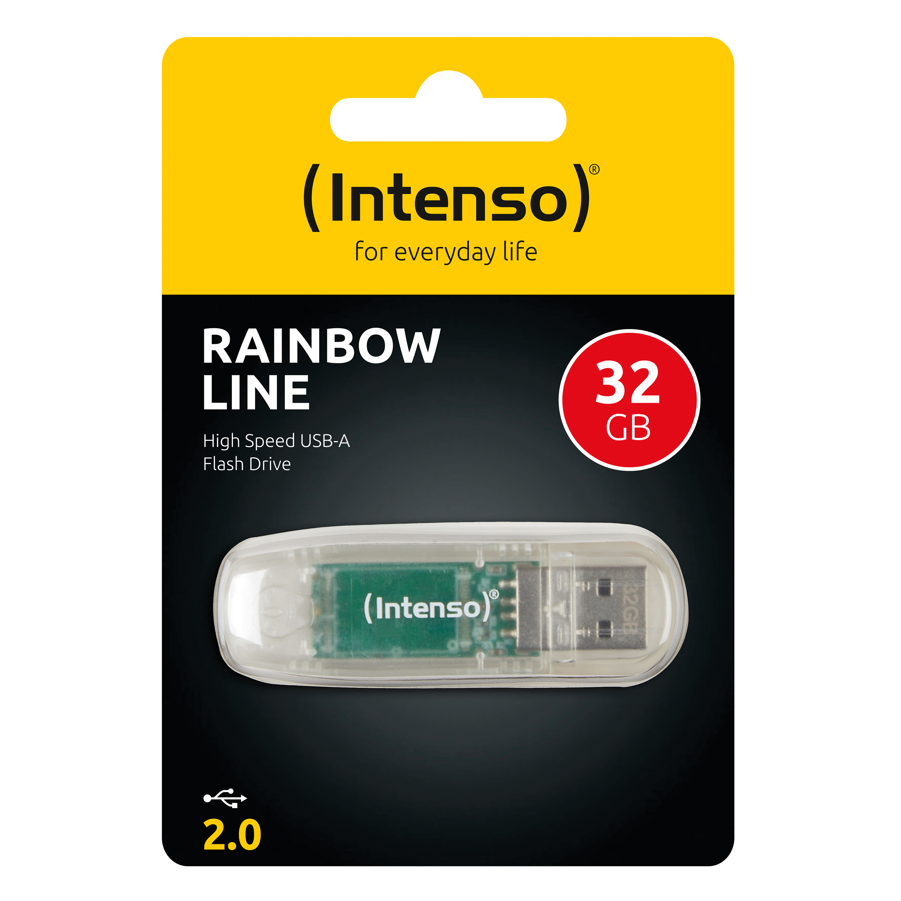 Intenso USB Flash Drive 2.0 32GB Rainbow Line - transparent