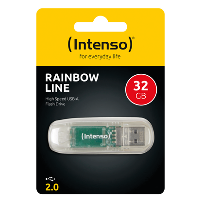 Intenso USB Flash Drive 2.0 32GB Rainbow Line - transparent