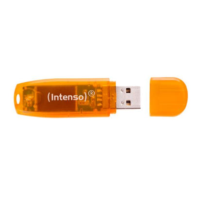 Intenso USB Flash Drive 2.0 64GB Rainbow Line - orange
