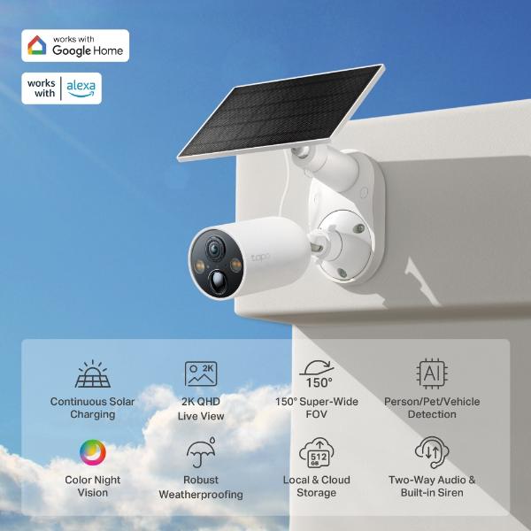 Tapo Solar-Powered Security Camera Kit