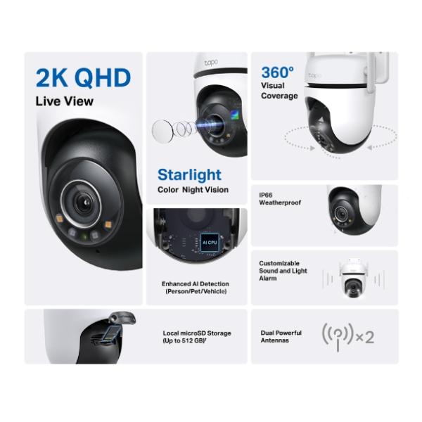 Tapo Outdoor Pan/Tilt Security Wi-Fi Camera