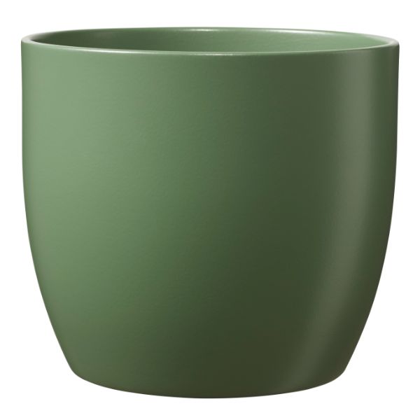 SK Indoor Pot  Basel Fashion Matte Moss Green D12Cm X H10Cm