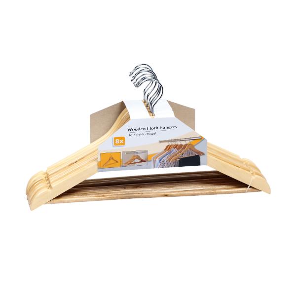 Wooden Clothes Hanger 8pcs
