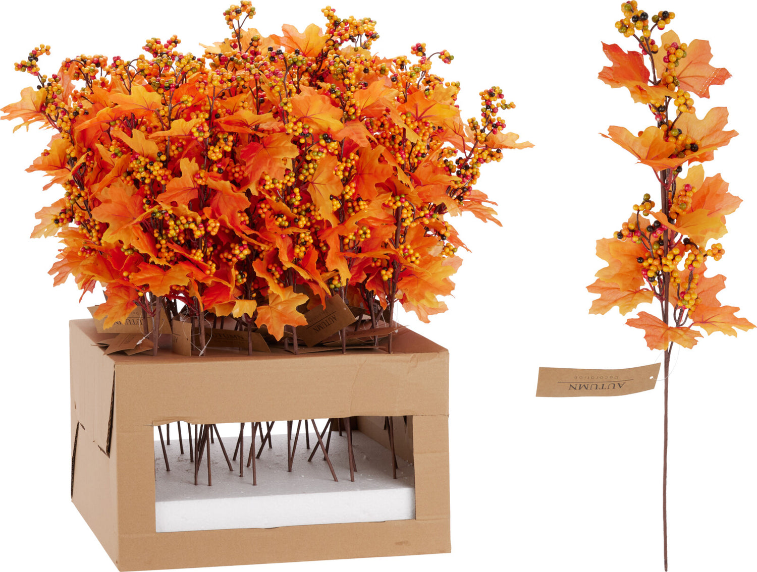 Berry Branch Autumn 60Cm Orange