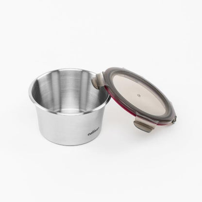 Candl Cuitisan Flora Round Stainless Steel Microwaveable Container 920Ml