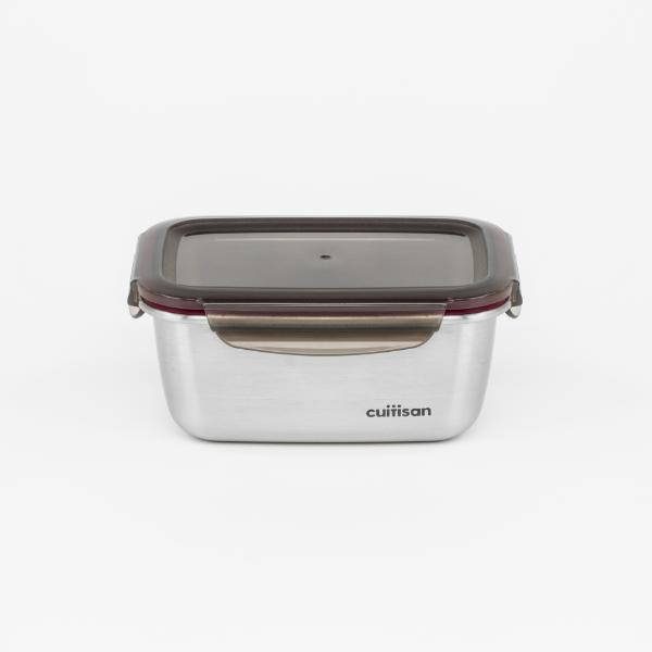 Candl Cuitisan Flora Rectangular Stainless Steel Microwaveable Container 980Ml