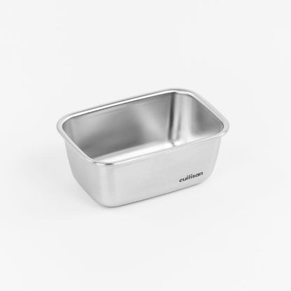 Candl Cuitisan Flora Rectangular Stainless Steel Microwaveable Container 980Ml