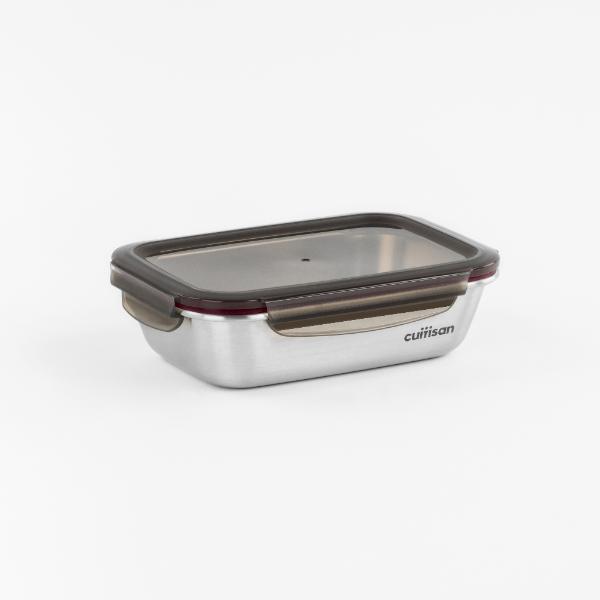 Candl Cuitisan Flora Rectangular Stainless Steel Microwaveable Container 1100Ml