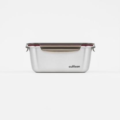 Candl Cuitisan Flora Rectangular Stainless Steel Microwaveable Container 1800Ml