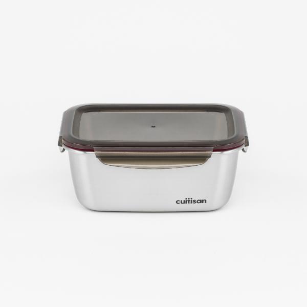 Candl Cuitisan Flora Rectangular Stainless Steel Microwaveable Container 1800Ml