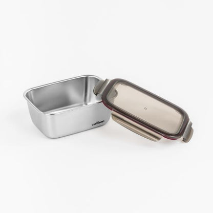 Candl Cuitisan Flora Rectangular Stainless Steel Microwaveable Container 1800Ml