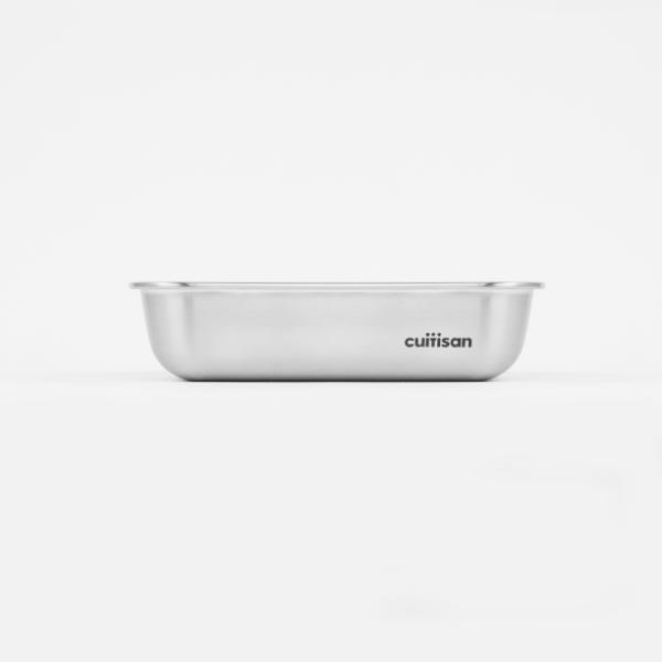 Candl Cuitisan Flora Rectangular Stainless Steel Microwaveable Container 1900Ml
