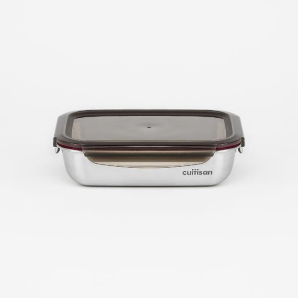 Candl Cuitisan Flora Rectangular Stainless Steel Microwaveable Container 1900Ml