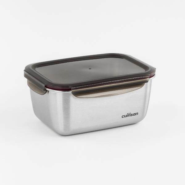 Candl Cuitisan Flora Rectangular Stainless Steel Microwaveable Container 3600Ml