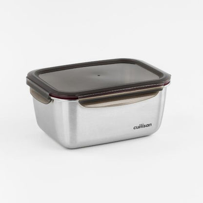 Candl Cuitisan Flora Rectangular Stainless Steel Microwaveable Container 3600Ml