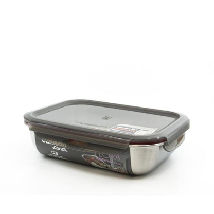 Candl Cuitisan Flora Rectangular Stainless Steel Microwaveable Container 3600Ml