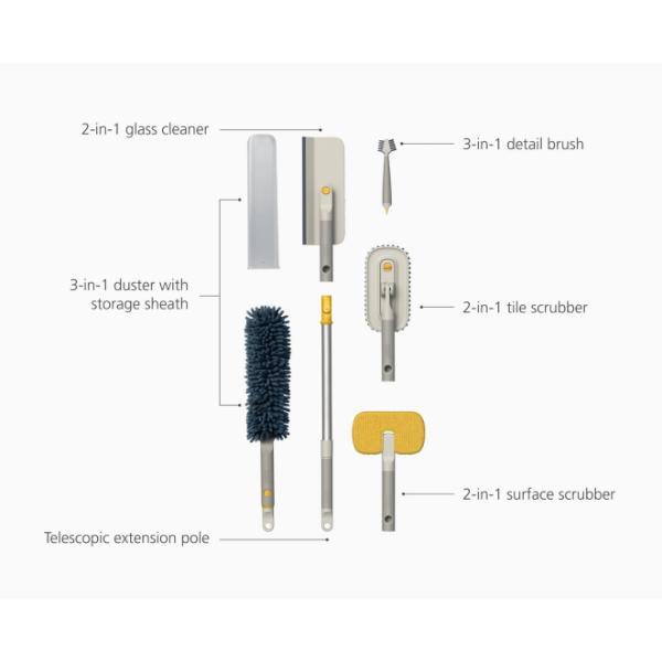 Joseph Joseph Cleantech 6-Piece Cleaning Tool Set