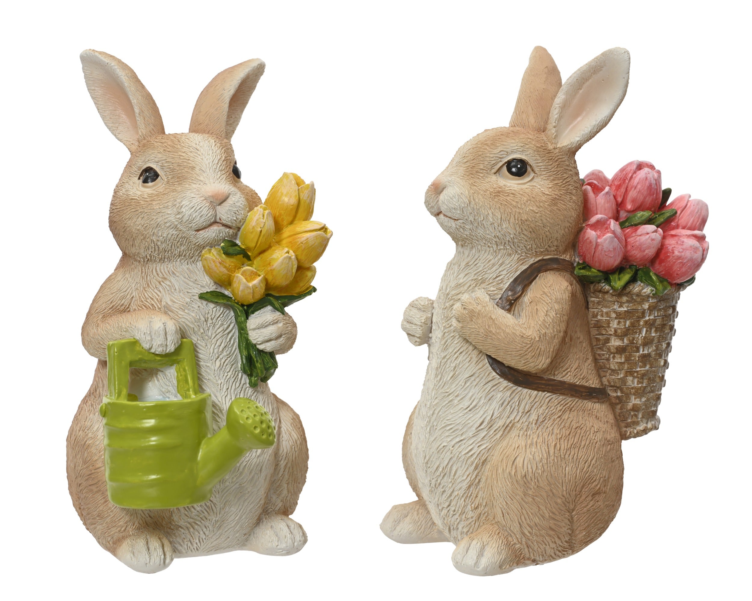 Easter Bunny With Tulips 2 Assorted 