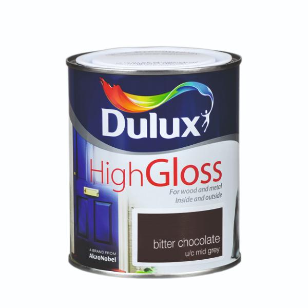 Dulux High Gloss Bitter Chocolate 750Ml