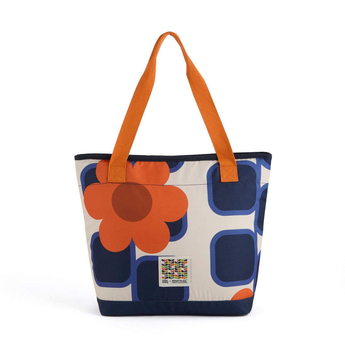 Orla Kiely Tote Coolbag Giant Square Flower Orange