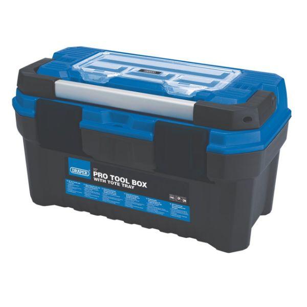 Draper Pro Blue Toolbox with Tote Tray 20&quot; 
